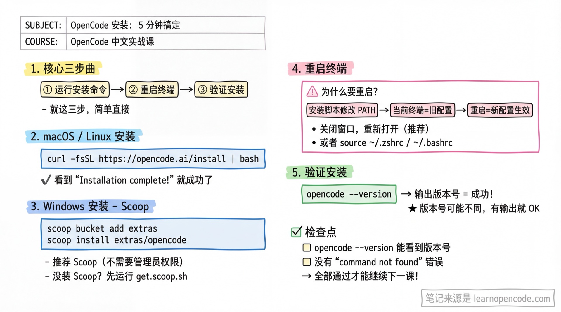 安装：5 分钟搞定学霸笔记